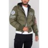 ALPHA INDUSTRIES Bunda Hooded Puffer Apollo 11 - dark green (188142/257)