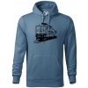 Vlak 363 - Mikina pánska Cape s kapucňou - 3XL ( Denim )