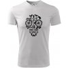 Bike lebka - Pánske tričko Fantasy športové - XL ( Biela )