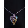 Náhrdelník Swarovski el. srdce Wild dúhové - Crystal AB 27mm