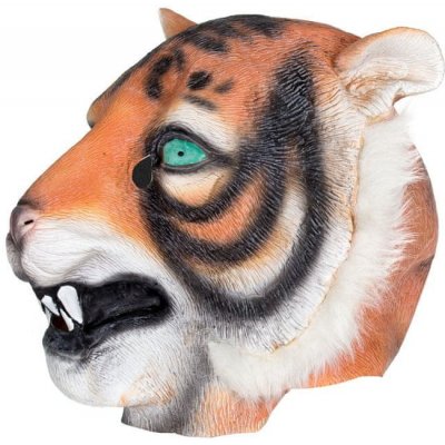 Korbi Profesionálna latexová maska Tiger tigria hlava