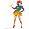 Kostým strašidelný klaun joker dámsky S
