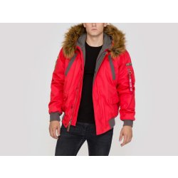alpha industries mountain jacket red