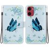 VSETKONAMOBIL 99655 ART Peňaženkový kryt pre Motorola Moto G05 / Moto E15 BLUE BUTTERLY