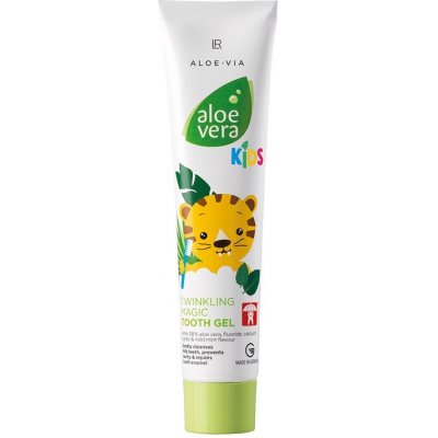 LR Health Beauty Aloe Vera Jungle Friends Magicky trblietavý zubný gél 50ml