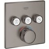 Grohe Grohtherm SmartControl - Termostatická batéria pod omietku, 3 ventily, kefovaný Hard Graphite - 29126AL0