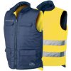 ISSA LINE Reverse Obojstranná vesta žltá/modrá L