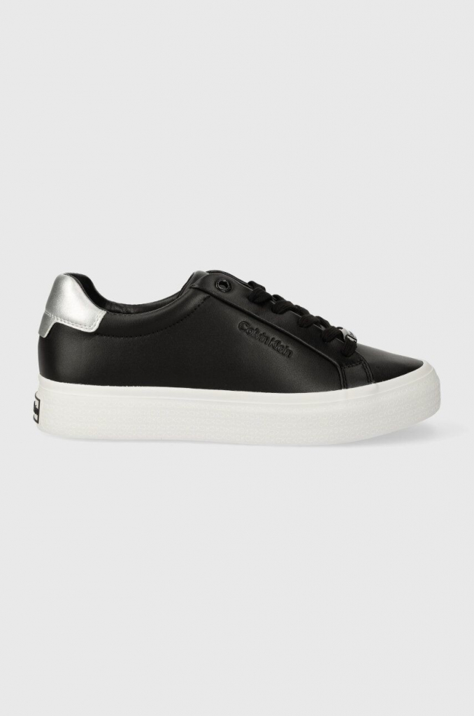 Calvin Klein Sneakersy Vulc Lace Up Nano Fox HW0HW02004 čierna