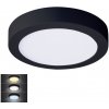Solight | Solight WD172-B - LED Stropné svietidlo LED/18W/230V 3000/4000/6000K čierna okrúhly | SL1395