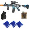 SET Sunny Blaster M416 modrý + náhradný zásobník + farebné gély + 3x mäkké gély