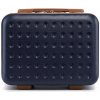 Kozmetický kufrík ABS+PC Kono - navy-hnedý - 11 L