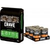 Crave Adult Dog 11,5 kg + Crave konzervy 6 x 400 g - 15 % sleva! - 11,5 kg s jahňacím & hovädzím + 6 x 400 g kuracie a morčacie