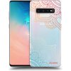 Picasee silikónový prehľadný obal pre Samsung Galaxy S10 Plus G975 - Kvetinový vzor