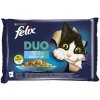 Felix Duo krmivo pre mačky, rybie príchute v želé, 340 g (4 x 85 g)
