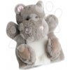 Plyšový hrošík na bábkové divadlo Hippo Puppet Histoire d’ Ours sivý 25 cm od 0 mes