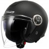 Otvorená prilba na motocykel LS2 OF620 Classy Solid čierna matná 3XL