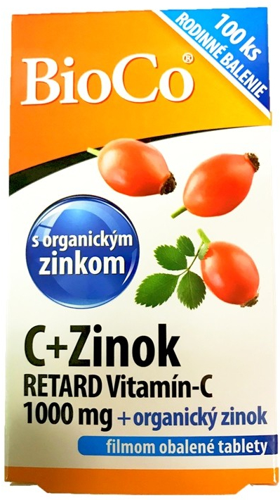 BioCo C+Zinok vitamin C 1000 mg RETARD+organický zinok 100 kapsúl od 9,98 €  - Heureka.sk