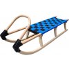 Drevené sane 125 cm - modré KUBISPORT