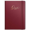 Týdenní diář 2026 Oskar Luxi A5 bordó