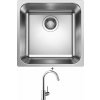 Blanco SUPRA 400-IF R12 nerez kartáčovaný 526350 + Blanco MIDA chróm 517742