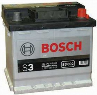 0 092 S30 020 BOSCH S3 002 S3 Batería de arranque 12V 45Ah 400A B13 Batería  de plomo y ácido