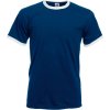 Fruit of the Loom Tričko Ringer T, racerback, krátký rukáv, pánské - AKCE! COT16116896304-navy/white XL Navy/bílá
