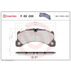 Sada brzdových platničiek, vždy 4 kusy v sade BREMBO P 65 033 (P65033)
