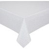 Obrus na stôl strieborno-biely 110 x 140 cm