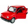 Welly Model osobné Fiat 126p mierka červená 1:21