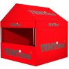 TENTino SET-Nožnicový párty stan 3x4,5 m GABLED s jednostrannou potlačou Typ konštrukcie: GABLED, POTLAČ - strecha + bočnice: střecha + 4x bočnice, Gramáž polyesteru: 300 g/m2