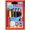Buntstift, Wasserfarbe & Wachsmalkreide - STABILO woody 3 in 1 - 6er Pack - mit 6 verschiedenen Farben