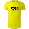 Judo - Nápis - Tričko z organickej bavlny - XL ( Citrónová )