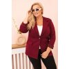 Kesi dámske sako 21454 s dlhým rukávom a golierom Violet