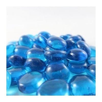 Chessex Chessex Gaming Glass Stones in Tube Crystal Aqua