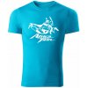 T-ričko Honda Africa Twin CRF1000L pánske tričko Farba trička: Tyrkysová, Farba potlače: Biela, Veľkosť: 3XL
