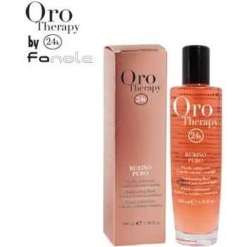 Fanola Oro Therapy Rubino Puro rozjasňujúce sérum na farbené a chemicky ošetrované vlasy 100 ml