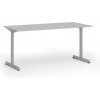 Kancelársky stôl PRIMO BETA, 160x80 cm, sivá podnož, sivá