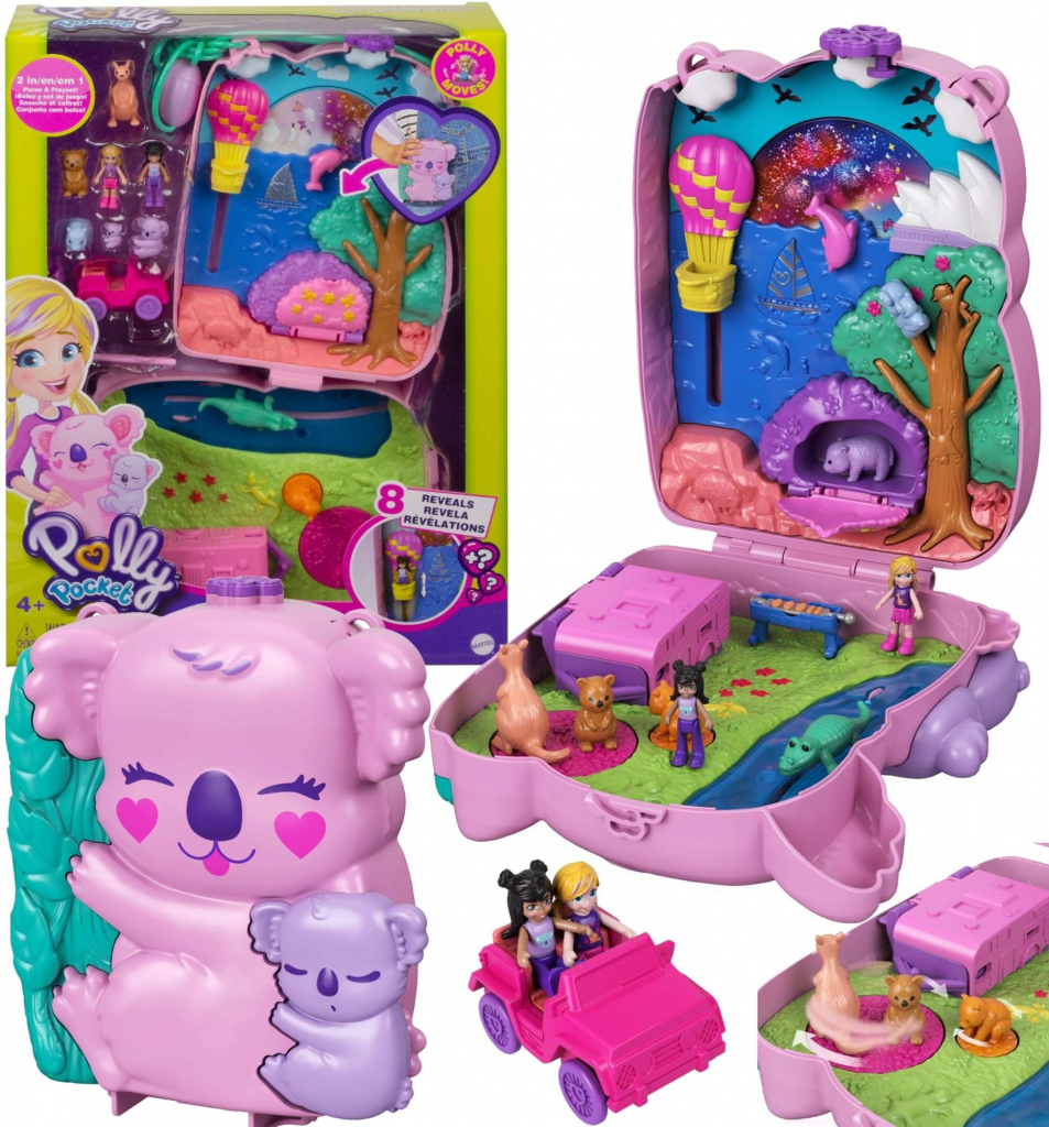 MATTEL Polly Pocket Koala pidi pocketková kabelka