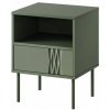 Cama Meble Nočný stolík TRESSE (2ks), zelený mat