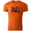 T-ričko BMW S1000RR pánske tričko Farba trička: Oranžová, Veľkosť: L