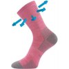 VOXX Ponožky Optimalik pink 3 páry 16-19 119924