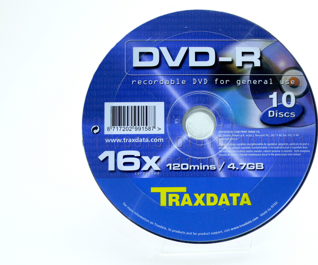 Traxdata DVD-R 4,7GB 16x, 10ks od 1,8 € - Heureka.sk