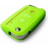 Ochranné silikónové puzdro na kľúč pre VW/Seat/Škoda novšia generácia, s vystreľovacím kľúčom, farba zelená