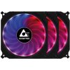 CHIEFTEC sada ventilátorů Tornado / 3x 120mm fan / RGB LED / RGB ovladač / Dálkové ovládání / ultratichý 16 dBa CF-3012-RGB