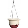 Kvetináč plast béžový Plastia 30 cm x 30 cm x 30 cm