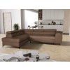 Rohová rozkladacia sedačka SEVIL hnedá - DREAM VELVET 202.37