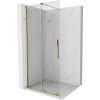Mexen Velar posuvná sprchová stena Walk-in 75 x 200 cm, transparentná 8 mm, zlatá - 871-075-000-03-50