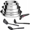 Sada hrncov Tefal Ingenio Cook Eat nerezová oceľ 9 ks