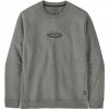 Pánska mikina Patagonia Men's '95 Oval Logo Uprisal Crew Sweatshirt Veľkosť: M / Farba: sivá