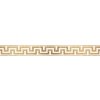 Samolepící bordura D 58-053-2, rozmer 5 m x 5,8 cm, ornament zlatý s patinou, IMPOL TRADE